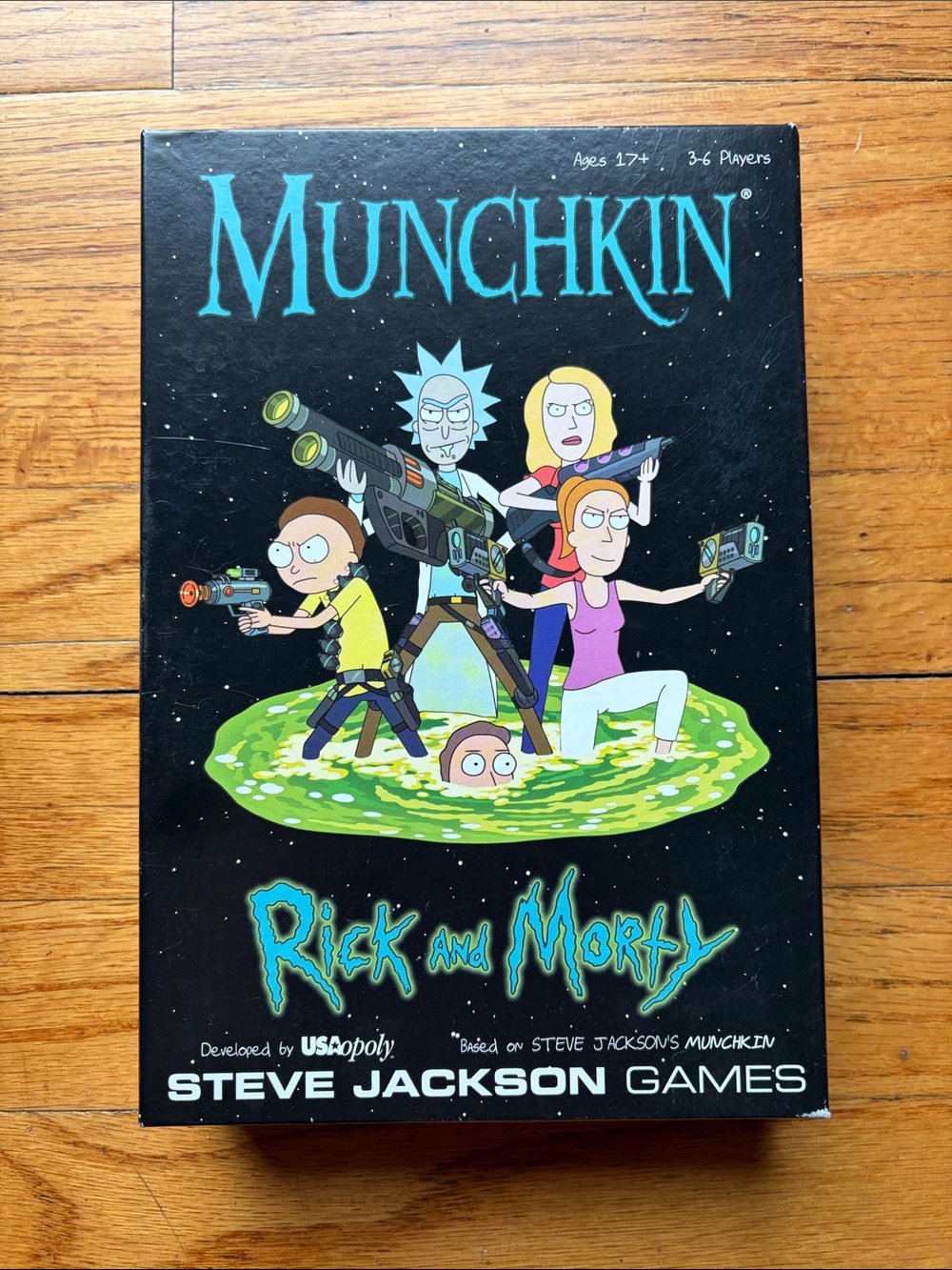 Munchkin Rick and Morty Board Game by Steve Jackson Games - Black/Green